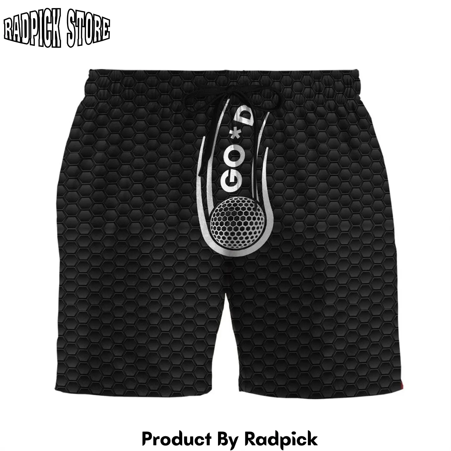 Radpick 3d funny golf custom beach shorts swim trunks rp631502